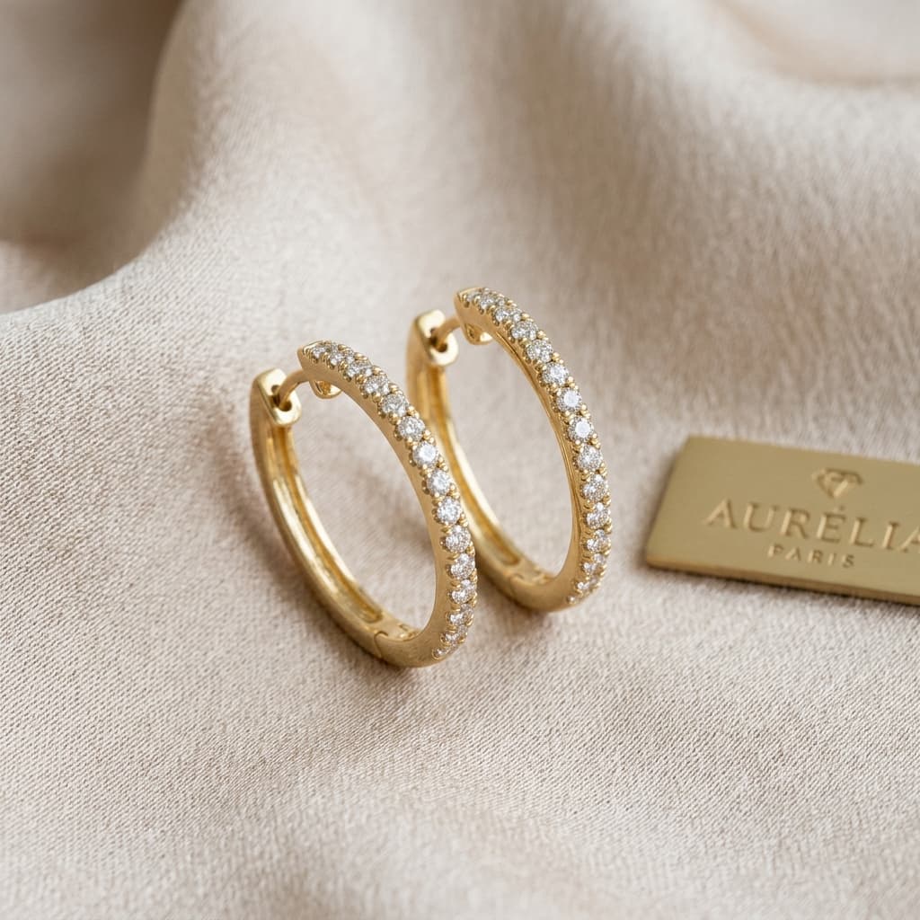 Gold & diamond hoops collection